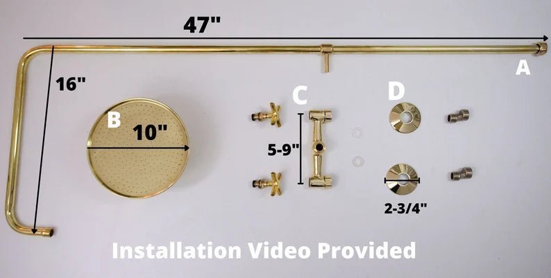 Antique Brass Shower Fixtures - Brass Shower System