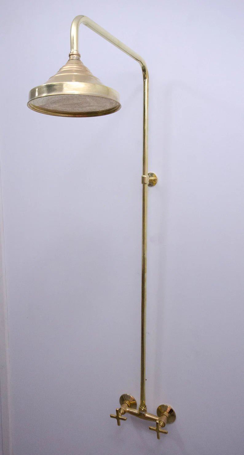 Antique Brass Shower Fixtures - Brass Shower System