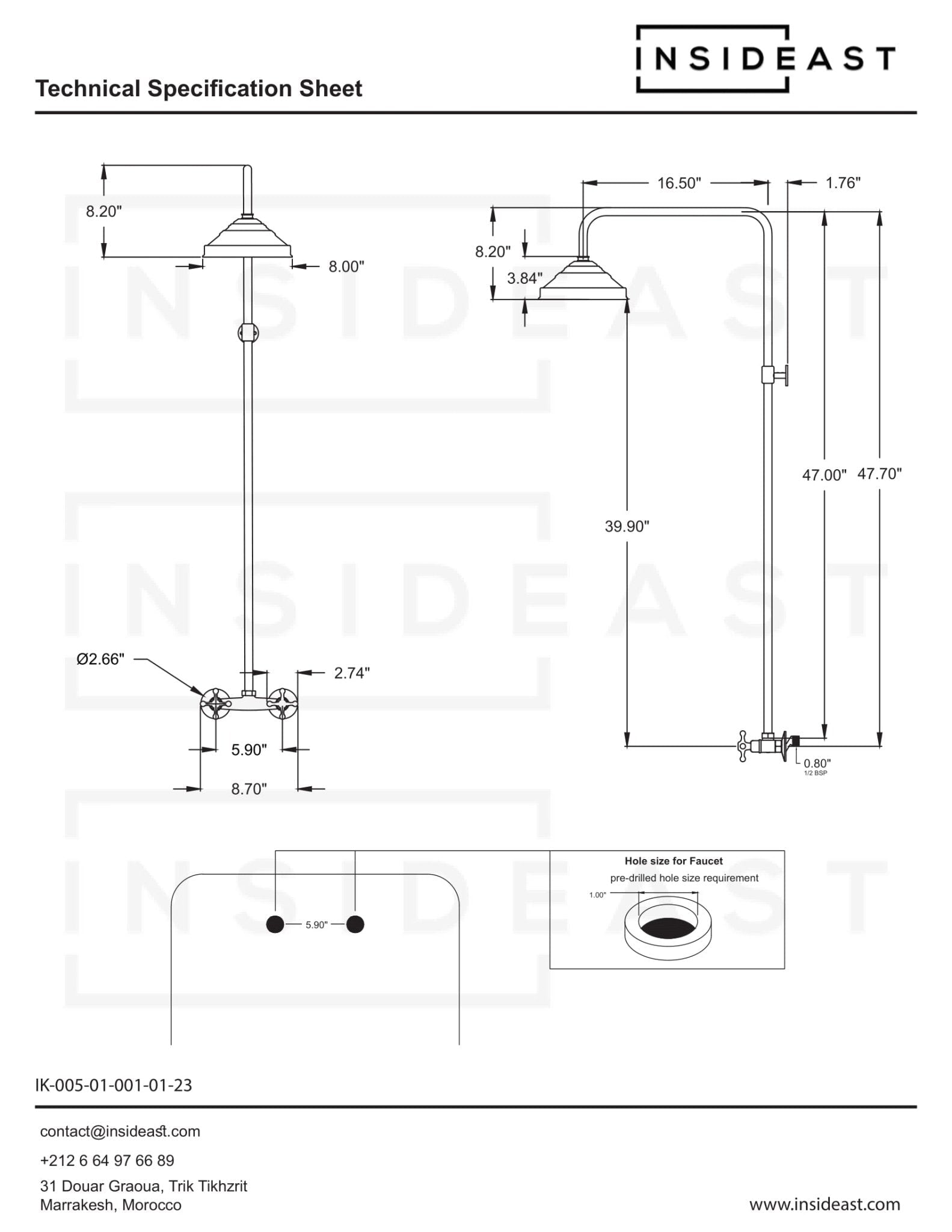 Antique Brass Shower Fixtures - Brass Shower System