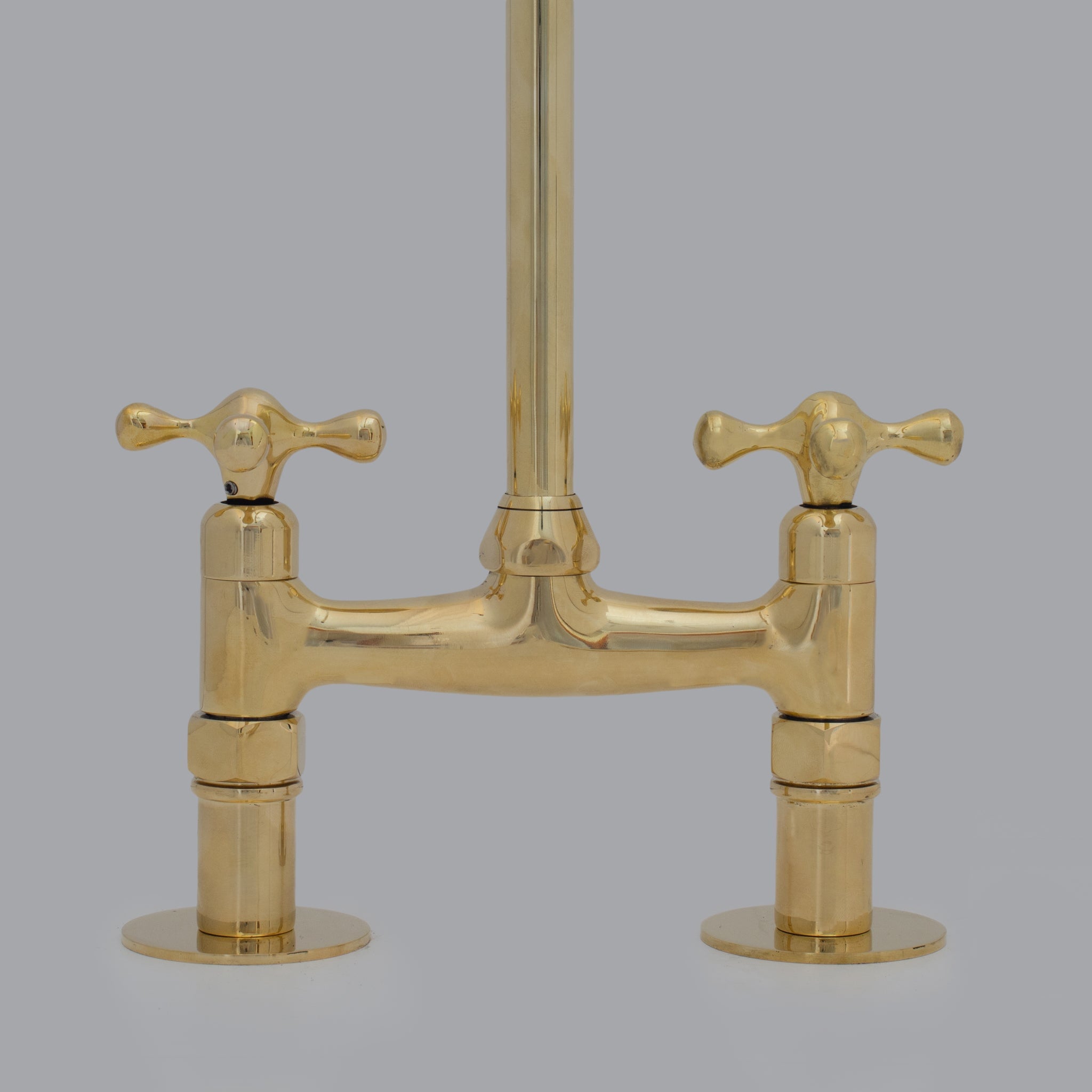 Brass Bridge Faucet - Antique Brass Kitchen Faucet