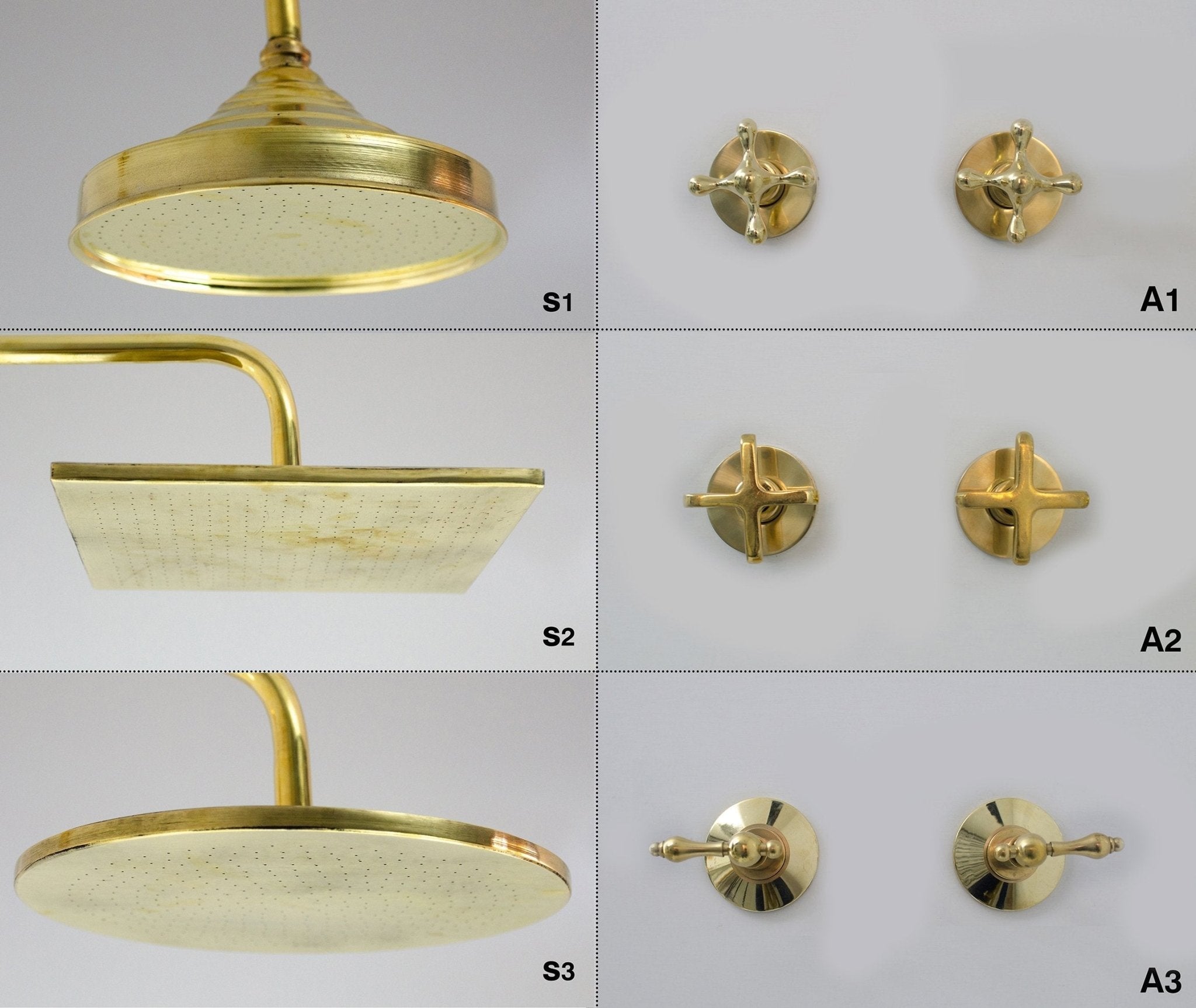 Brass Shower System - Brass Shower Set ISH11