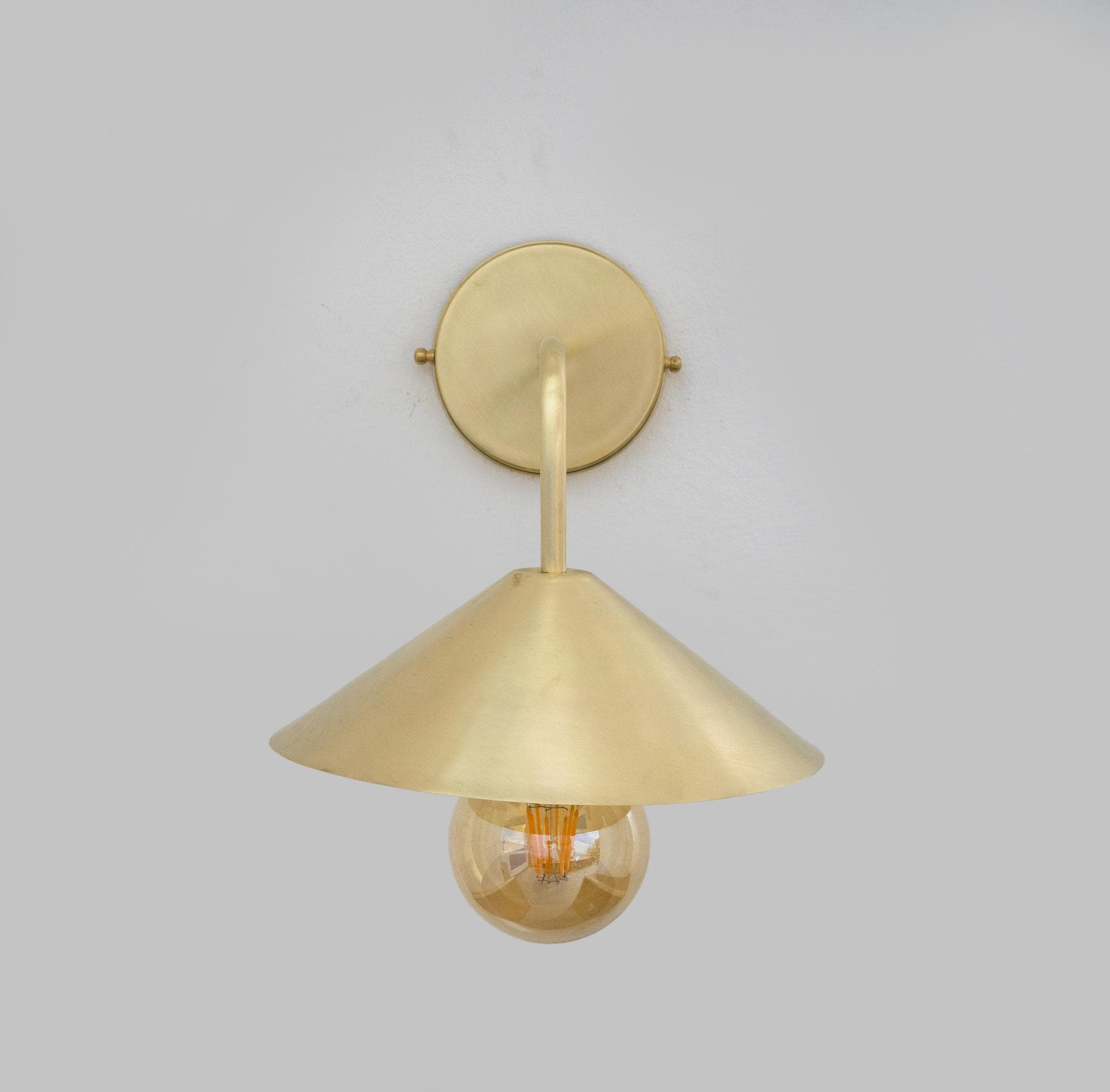 Brushed Brass Wall-Mounted Lamp, Entryway Wall Sconce Light