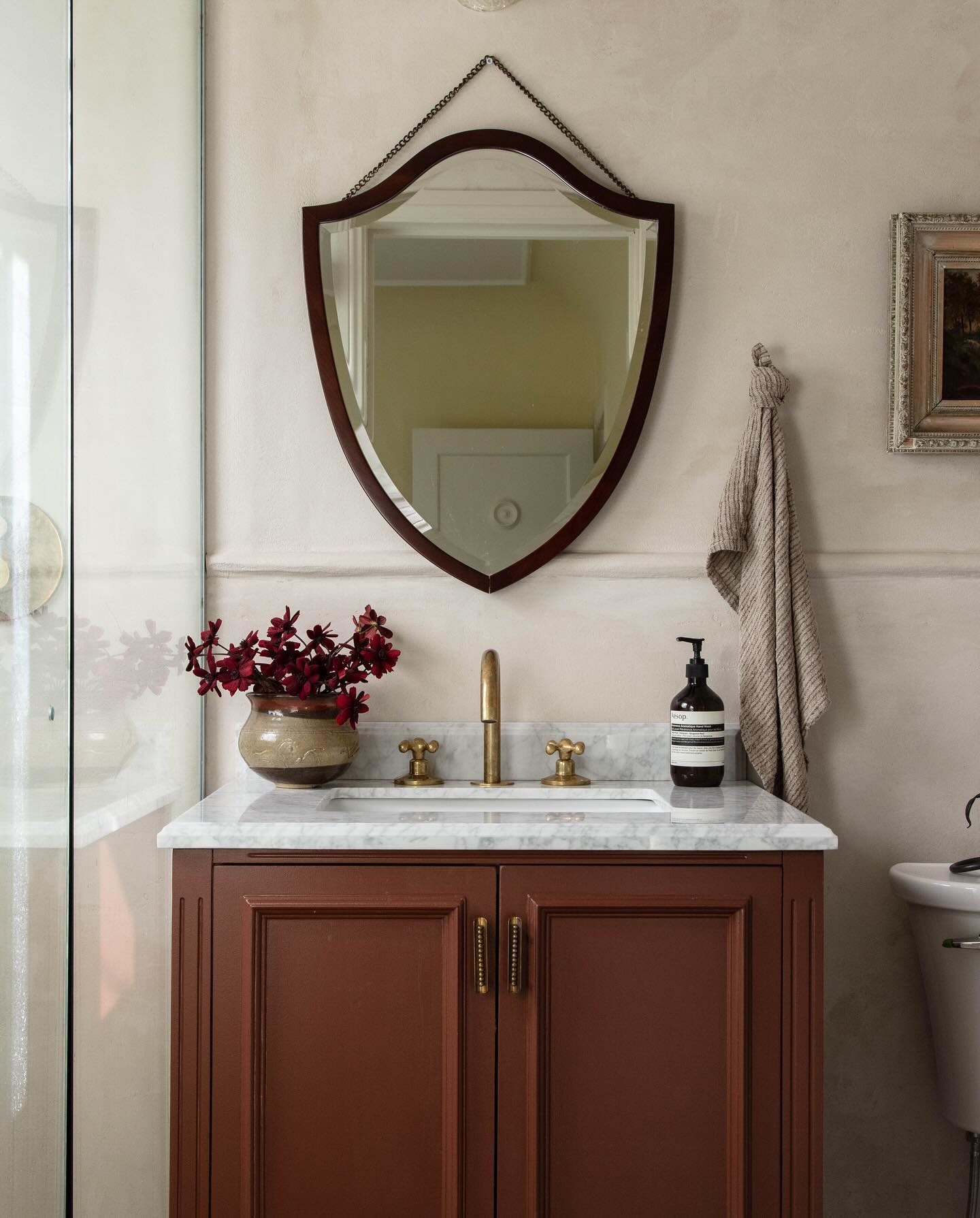 Deck Mounted Unlacquered Brass Faucet, Vanity Sink Faucet, Antique Brass Bathroom Faucet
