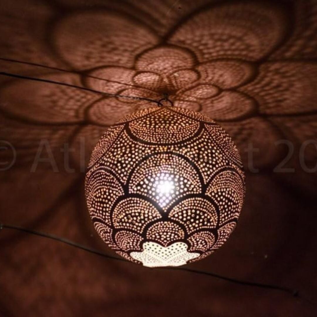 Moroccan Ceiling Light Brass Vintage Shades Pendant Lamp Shade