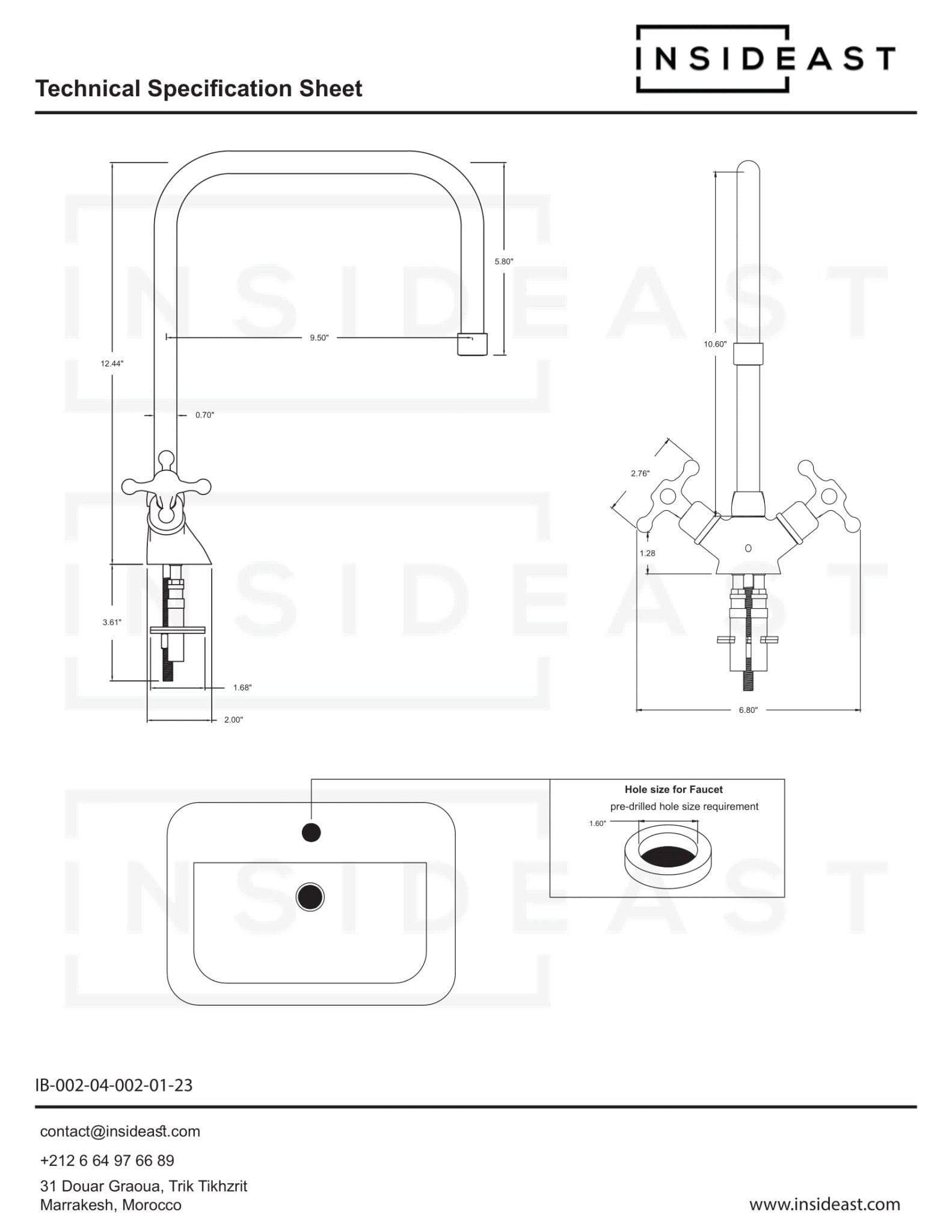 Single Hole Bathroom Faucet - Antique Brass Bathroom Faucet