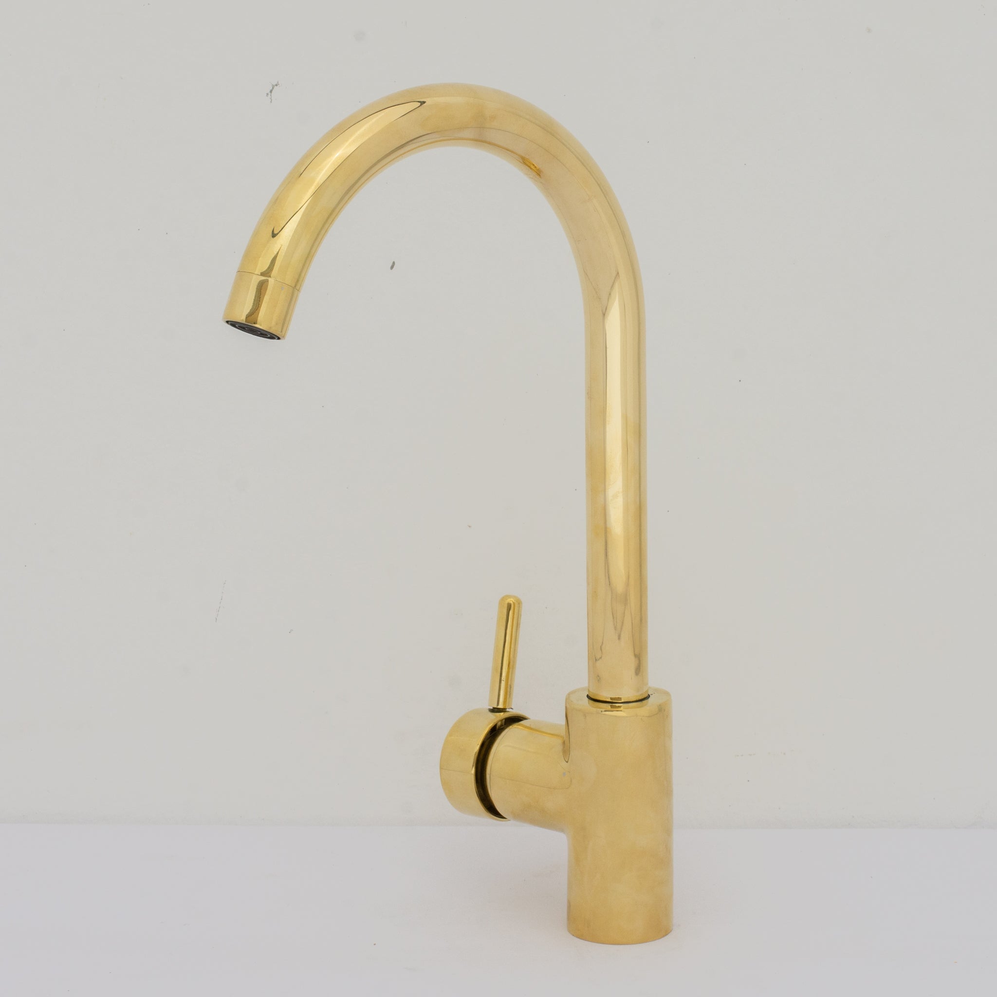 Unlacquered Brass Prep Sink Faucet, Single Hole Gold Faucet, Single Handle Faucet