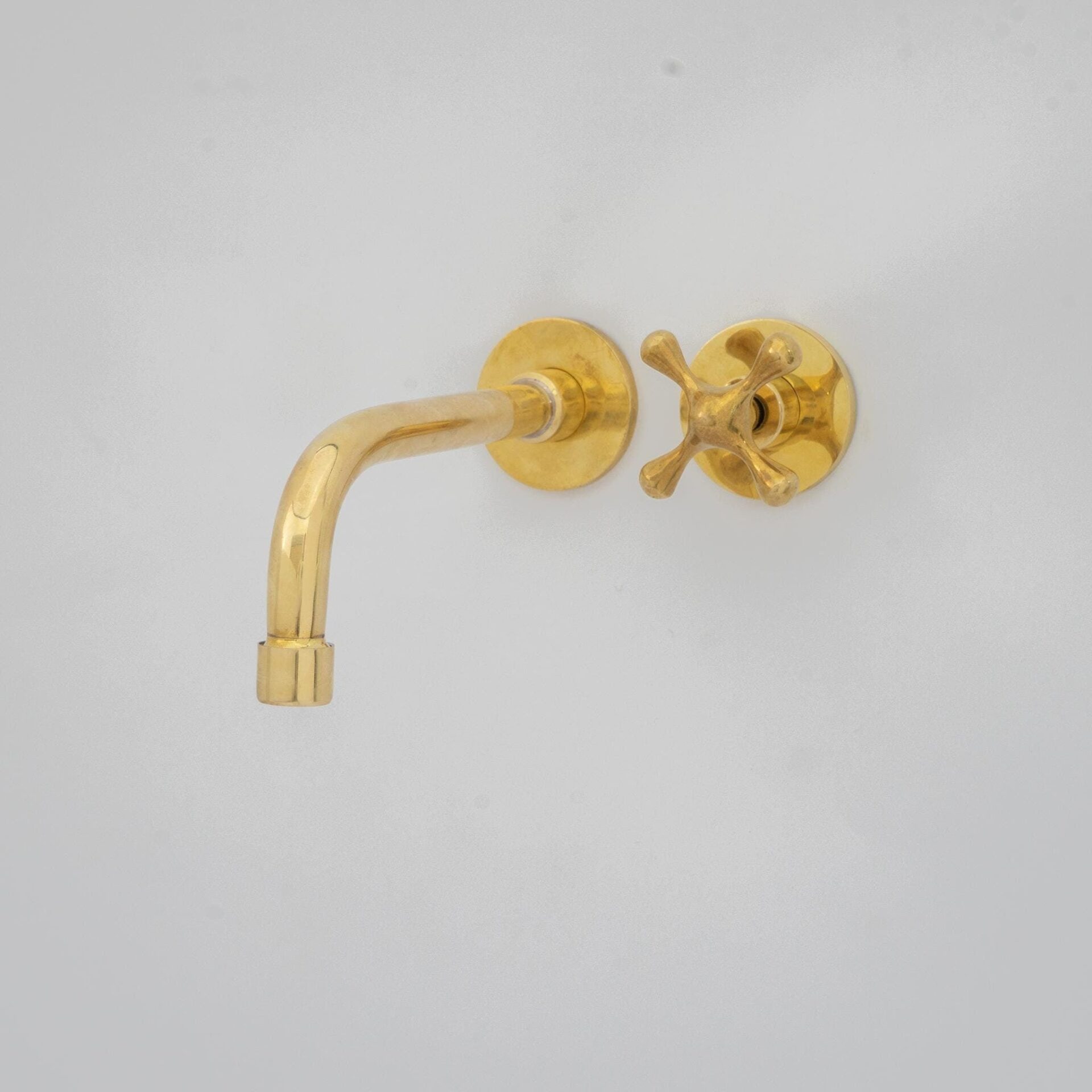 Wall Mount Cold Faucet, Unlacquered Brass Wall Mount Cold Water Tap