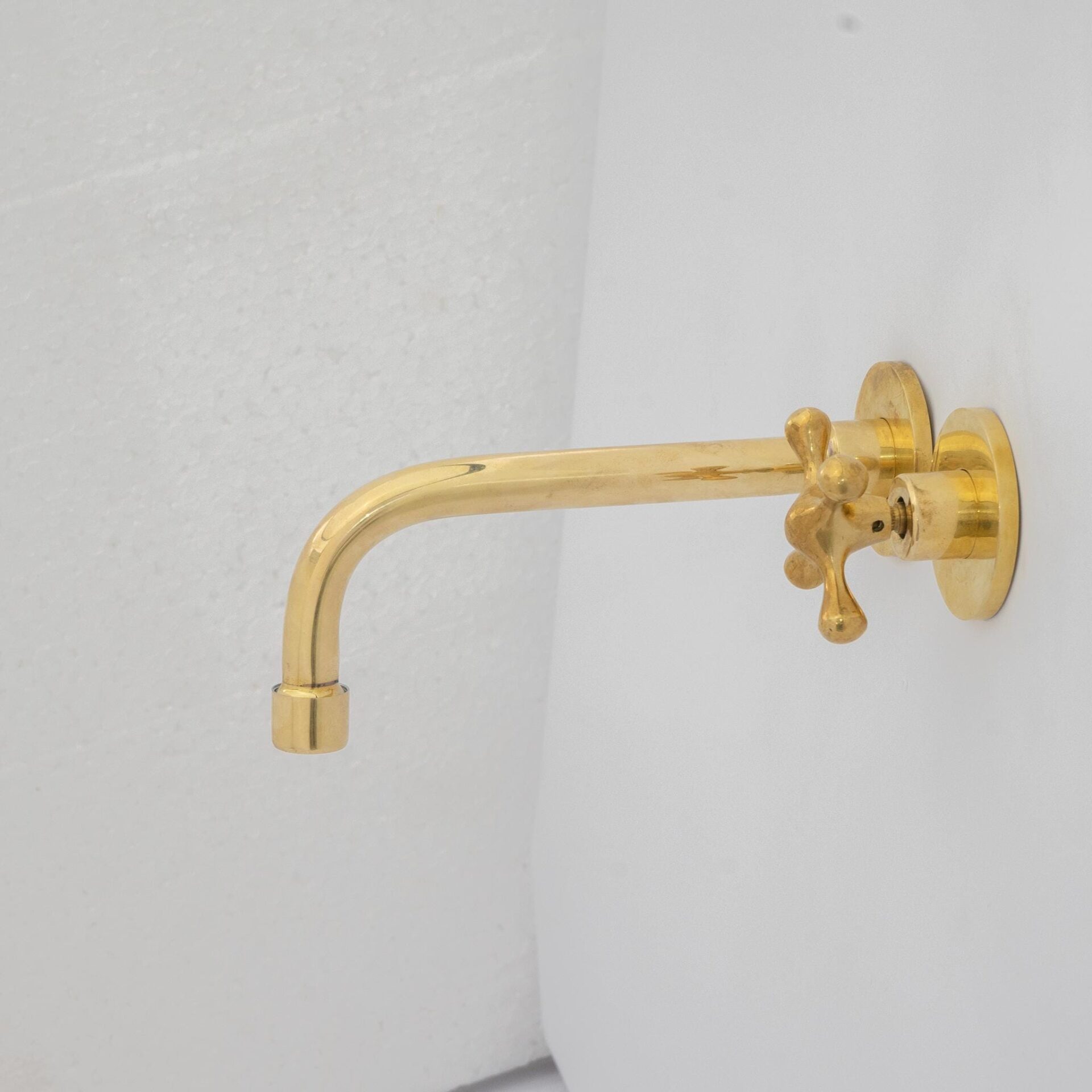 Wall Mount Cold Faucet, Unlacquered Brass Wall Mount Cold Water Tap