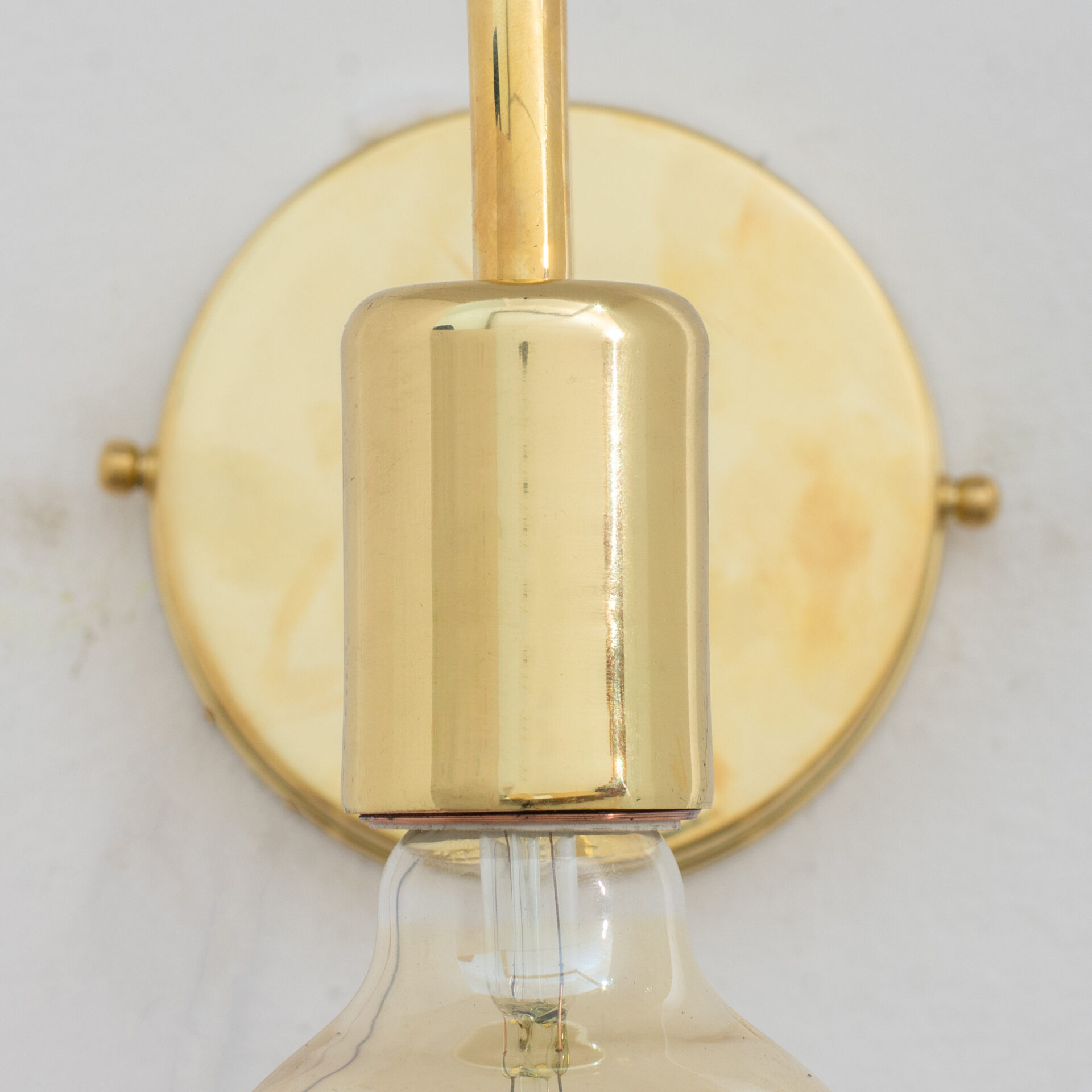 Unlacquered Brass Sconce, Wall Mount Lamp, Sconce Lighting Fixture