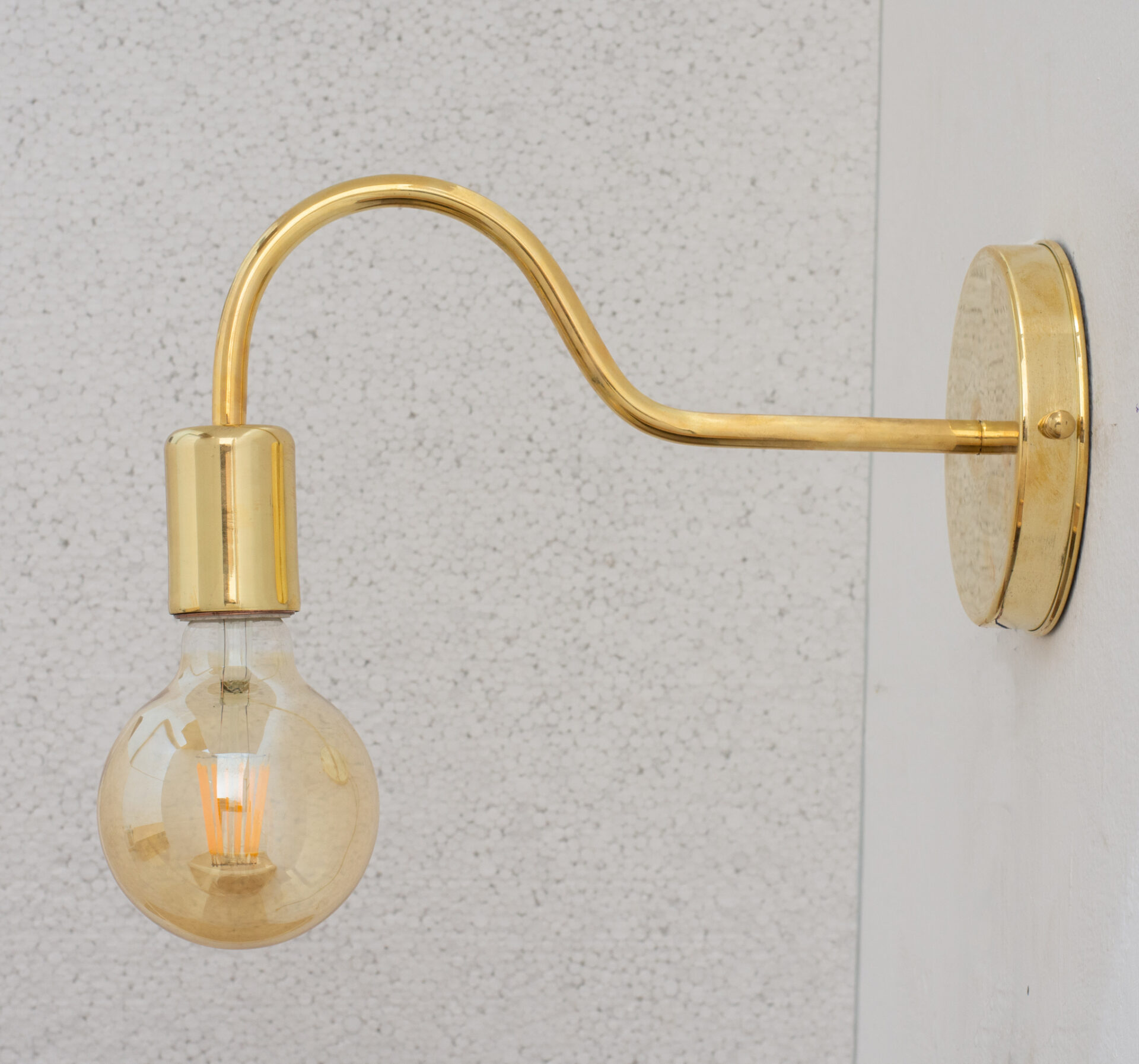 Unlacquered Brass Sconce, Wall Mount Lamp, Sconce Lighting Fixture